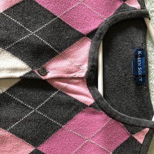 Karen Scott Grey Cardigan set M
